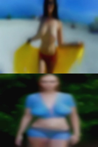 Playing females with naked woman.